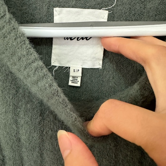 Aerie Olive/Sage Green Buttercream Crew Sweater - Picture 2 of 3